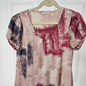 Marks & Spencer Tunic Blouse silk like fabric Size UK 10